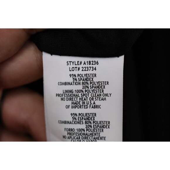 Betsy & Adam Black Sequin Party Dress-Size 8-Whimsigoth-Event